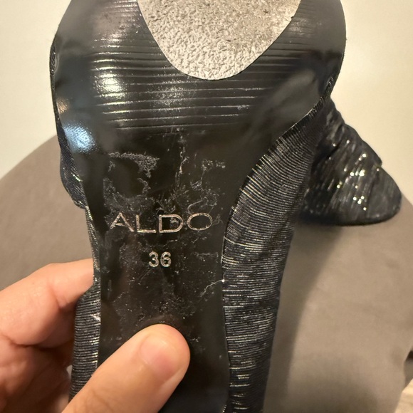 ALDO Shimmering Black Heels - Picture 5 of 5